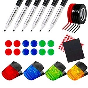 Whiteboard Kit Complete Set With 6 Whiteboard Mark